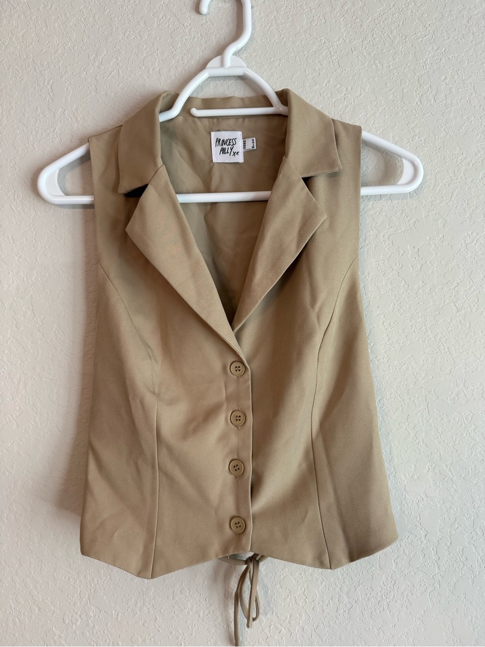 Princess Polly Tan Sleeveless Vest 6